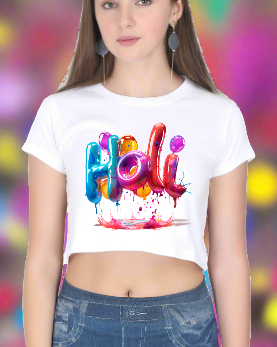 Holi_Female Crop Top